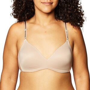 Warner's No Side Effects Underarm-Smoothing Comfort Wireless Bra, Sz. 38B